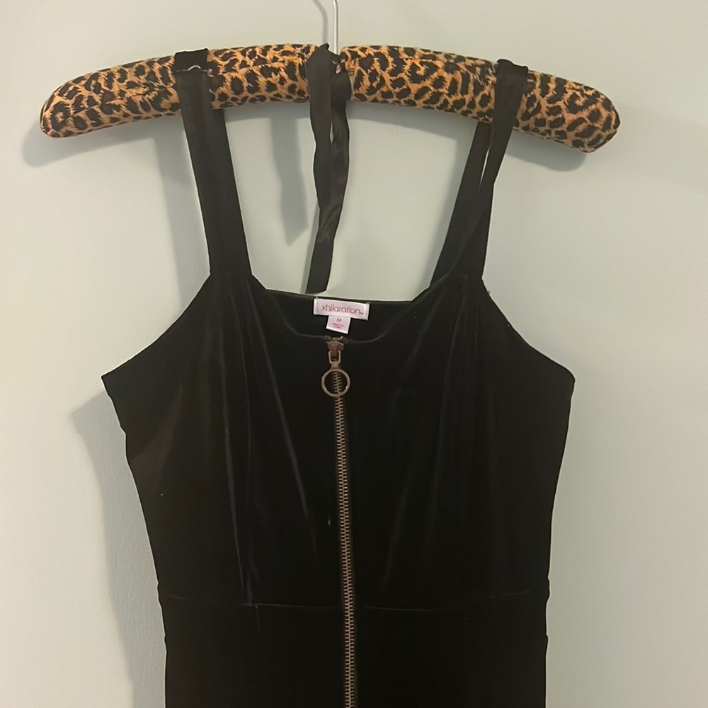 Medium black velvet dress